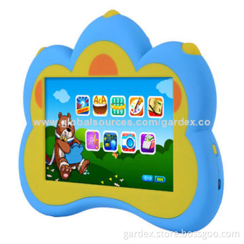 7-inch Children's Tablet PC, Special Shape and Game Applications, Educational Pad in Pink/Blue/Green